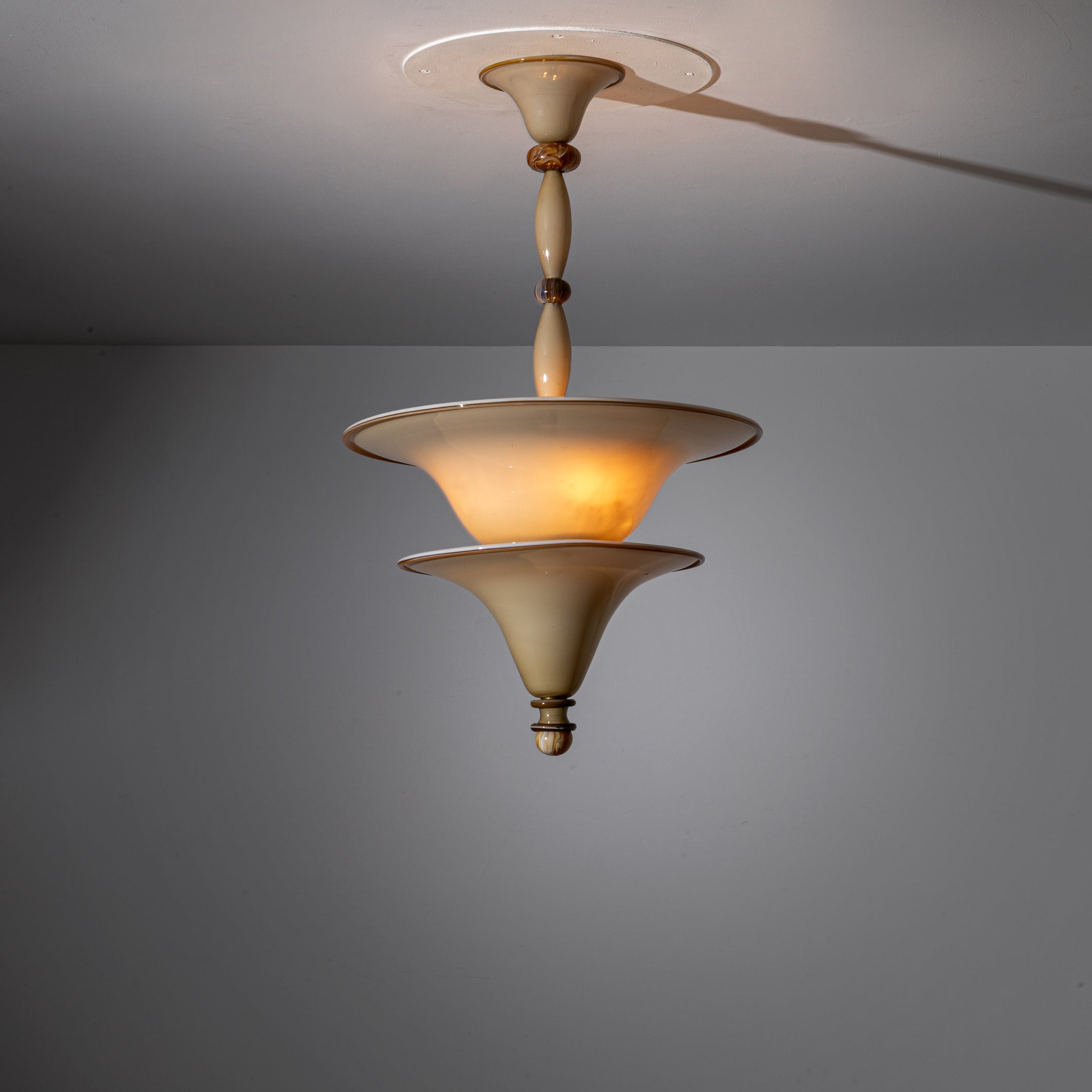 Vittorio Zecchin Murano Glass Chandelier from early 1930