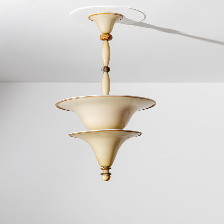 Vittorio Zecchin Murano Glass Chandelier from early 1930