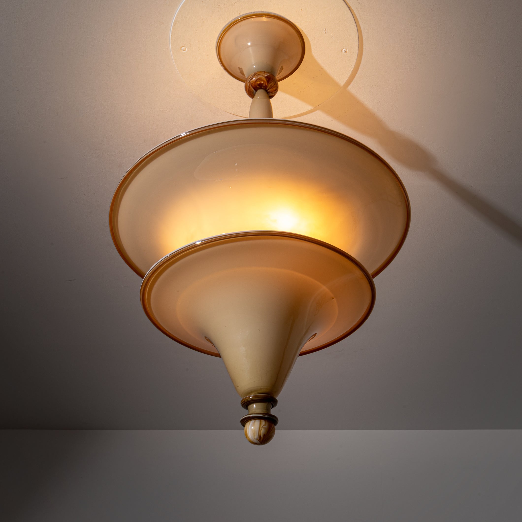 Vittorio Zecchin Murano Glass Chandelier from early 1930