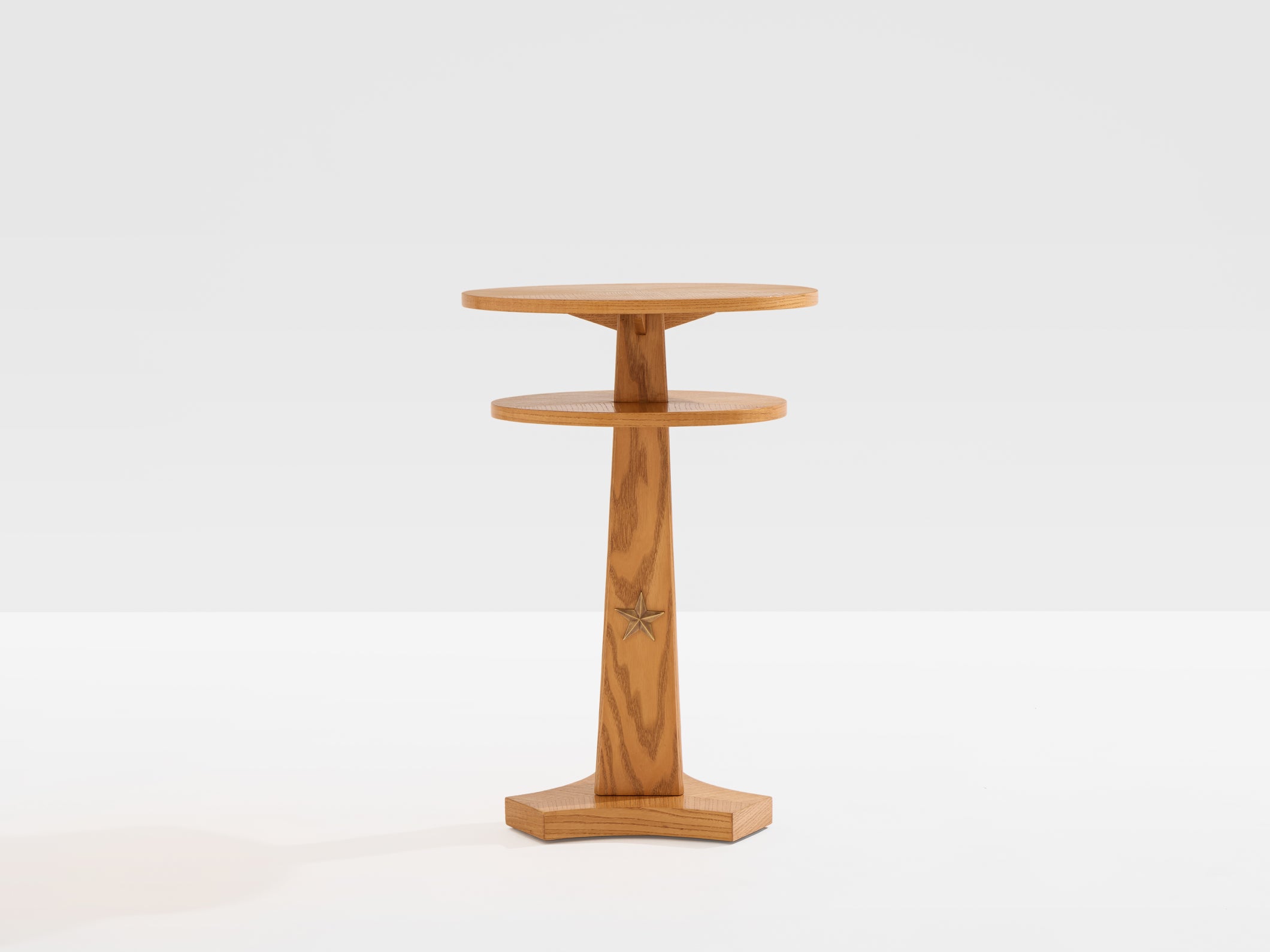 André Arbus ashwood and brass side table circa 1940