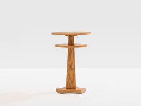 André Arbus ashwood and brass side table circa 1940