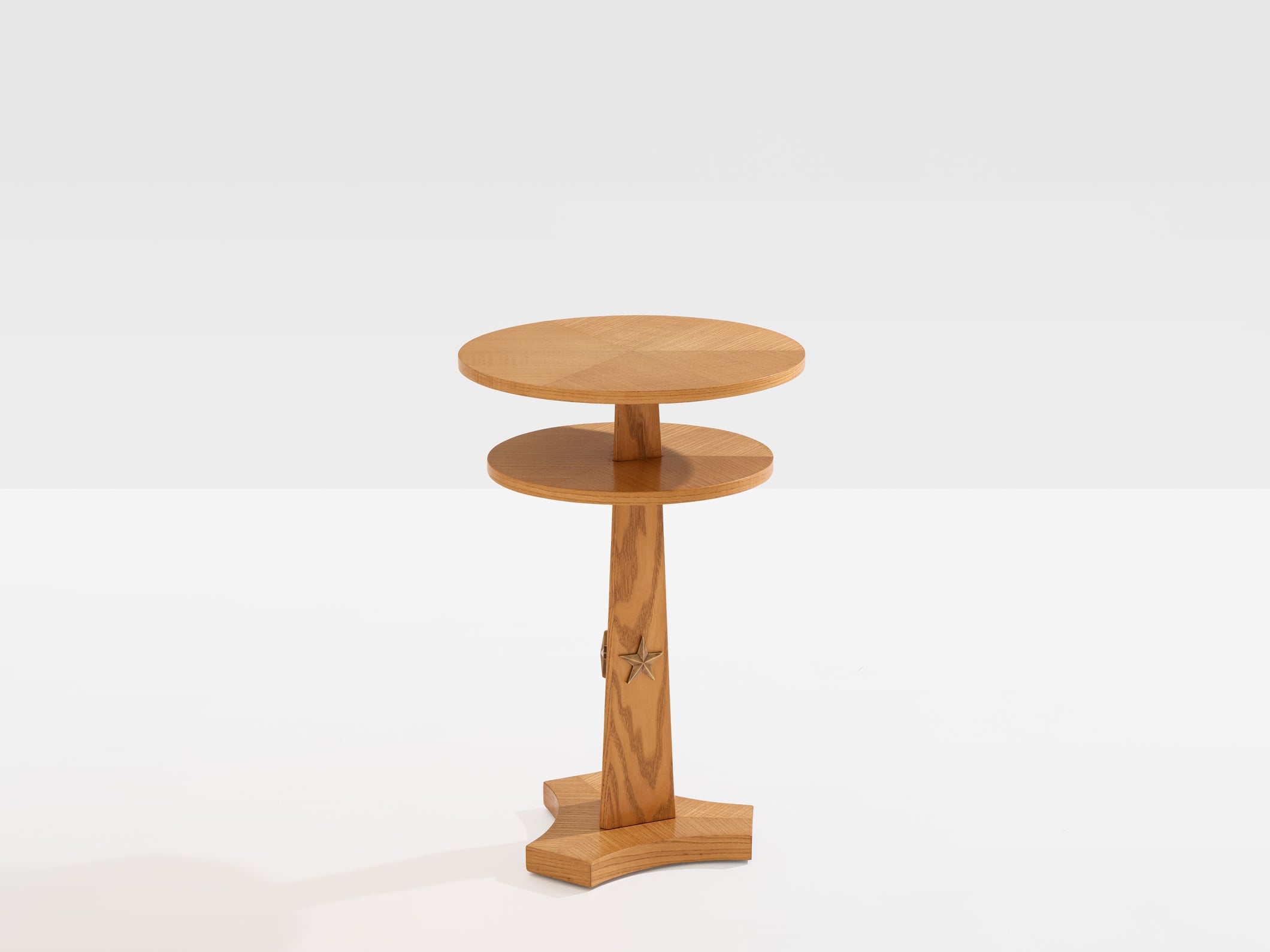 André Arbus ashwood and brass side table circa 1940