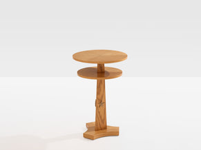 André Arbus ashwood and brass side table circa 1940