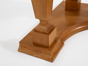 Paire de consoles d’encoignure chêne bronze attr. André Arbus 1940