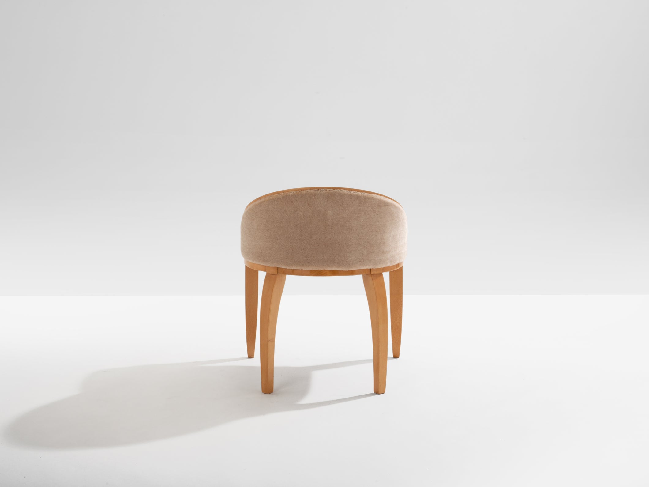 André Arbus sycamore mohair velvet desk or vanity table chair 1934