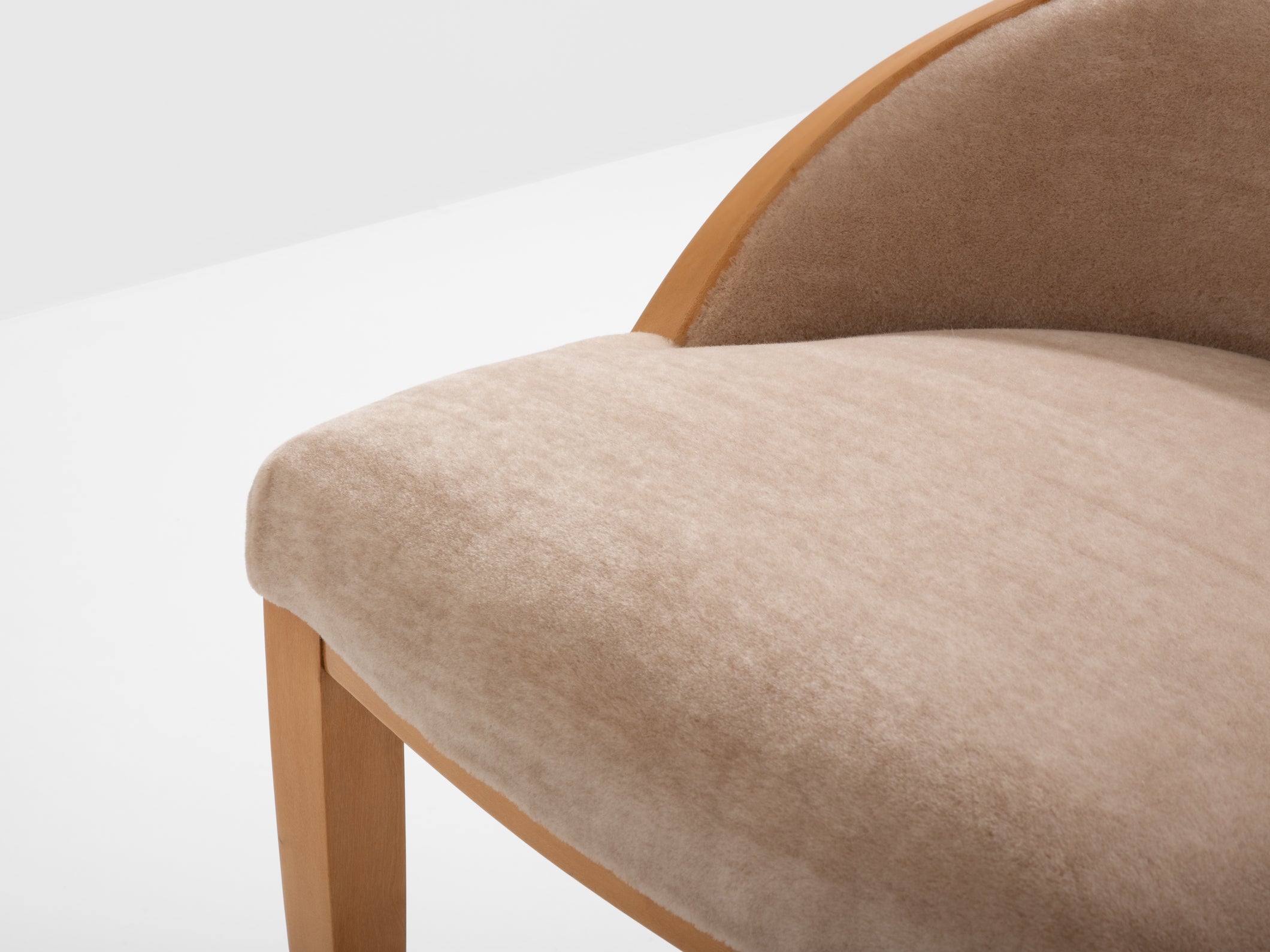 André Arbus sycamore mohair velvet desk or vanity table chair 1934