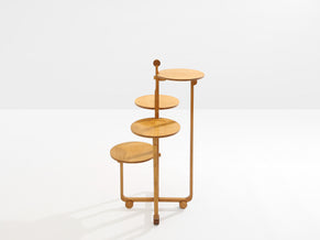 André Groult four-tiered table maple and beech wood circa 1920