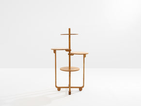 André Groult four-tiered table maple and beech wood circa 1920