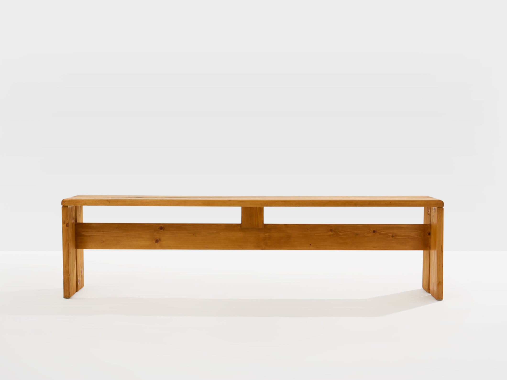 Charlotte Perriand pine benches Les Arcs 1970s