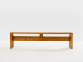 Charlotte Perriand pine benches Les Arcs 1970s