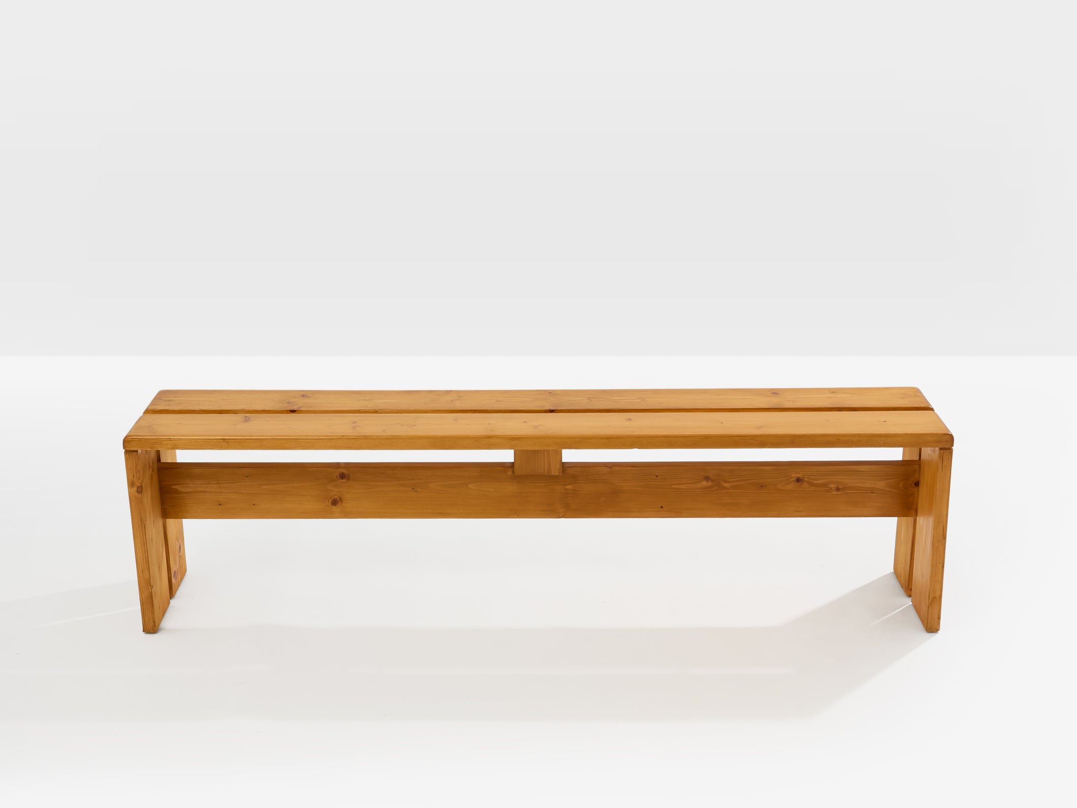 Charlotte Perriand pine benches Les Arcs 1970s