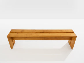 Charlotte Perriand pine benches Les Arcs 1970s