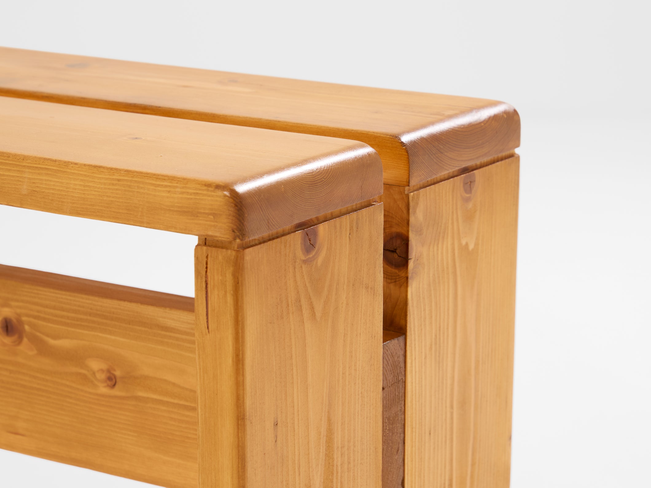 Charlotte Perriand pine benches Les Arcs 1970s