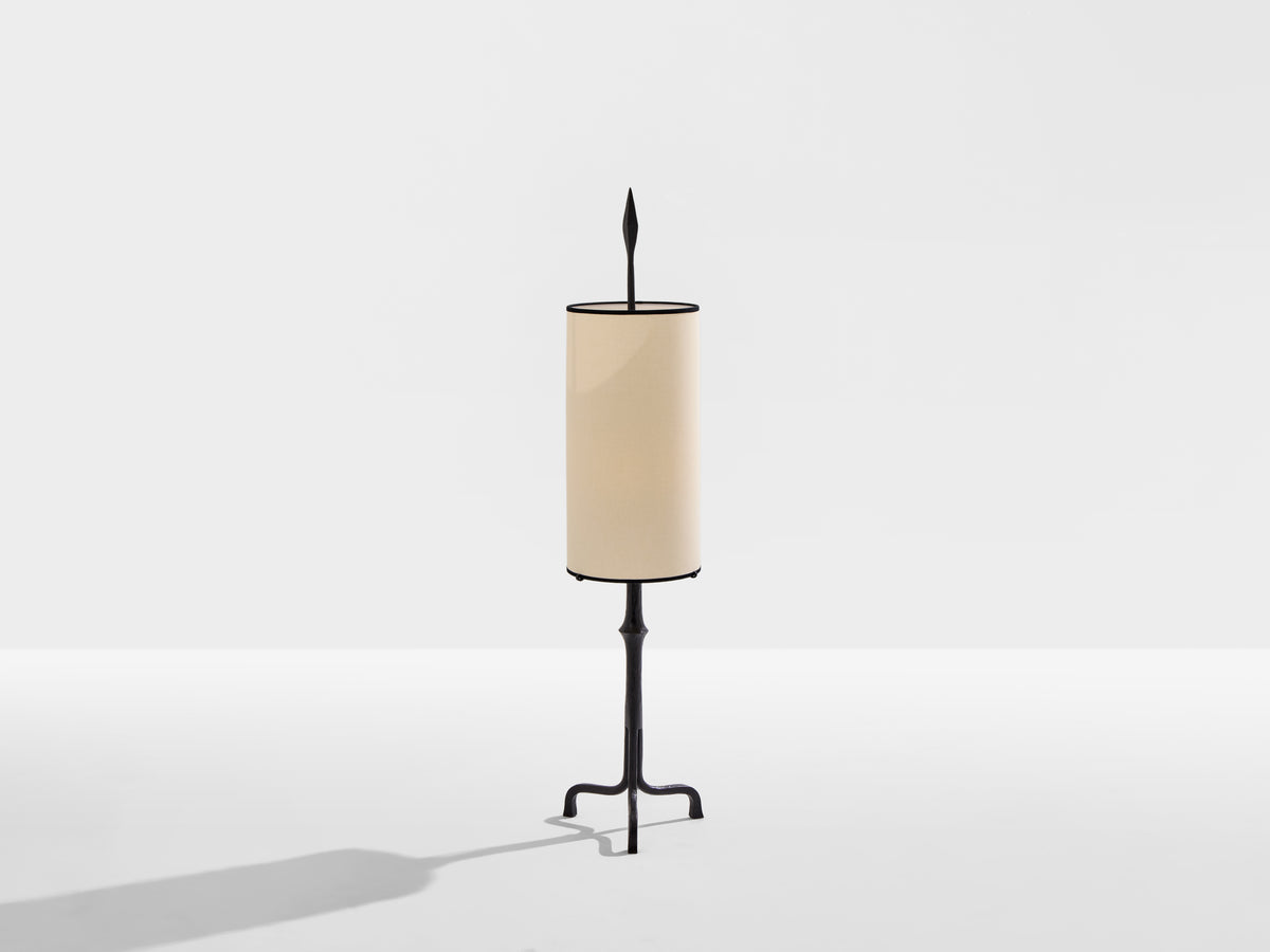 Francis Dewaele & Les Artisans de Marolles lampe fer battu 1955