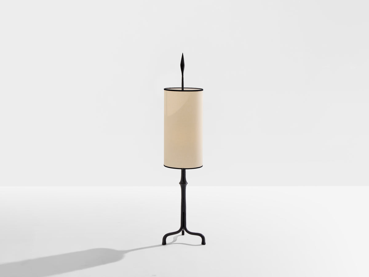 Francis Dewaele & Les Artisans de Marolles lampe fer battu 1955