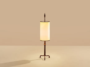 Francis Dewaele & Les Artisans de Marolles lampe fer battu 1955