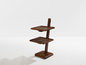 French art deco tinted oak wood serving table 1940