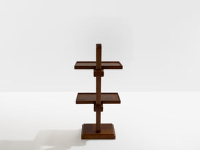 French art deco tinted oak wood serving table 1940