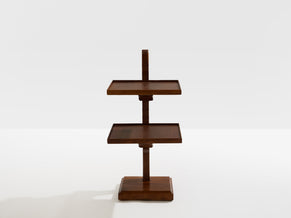 French art deco tinted oak wood serving table 1940