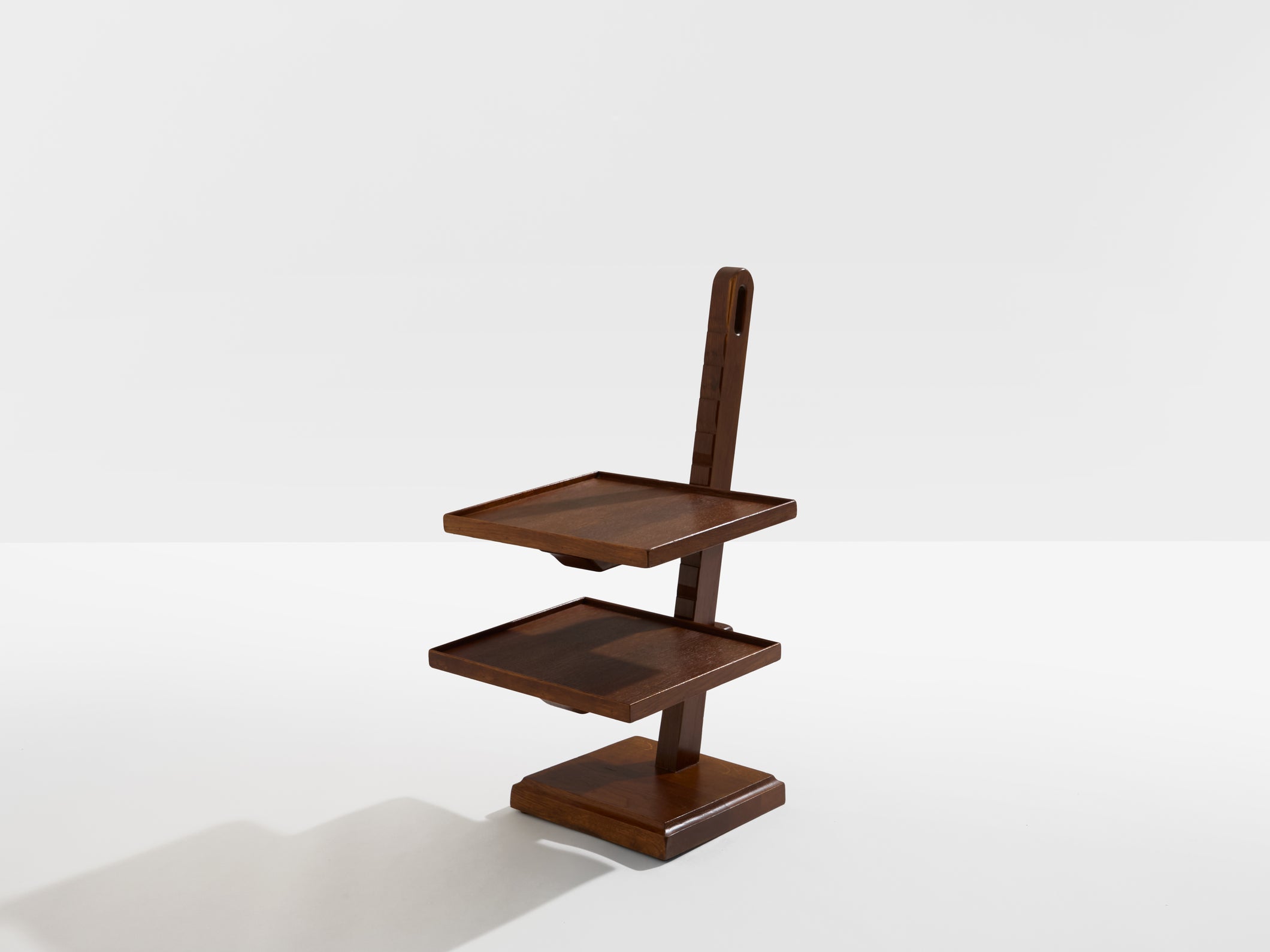 French art deco tinted oak wood serving table 1940