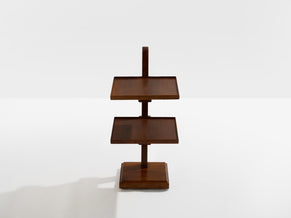 French art deco tinted oak wood serving table 1940