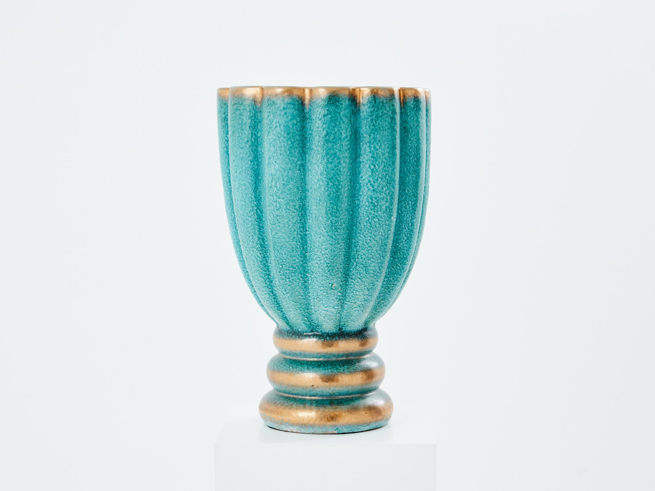 Gabriele Bicchioni grand vase Italien céramique vers 1930 