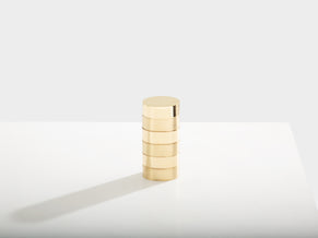 Gabriella Crespi petite boîte laiton brossé et poli signée vers 1970  