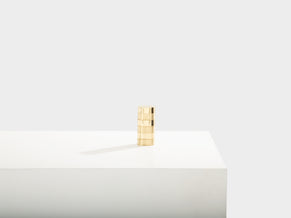 Gabriella Crespi petite boîte laiton brossé et poli signée vers 1970  