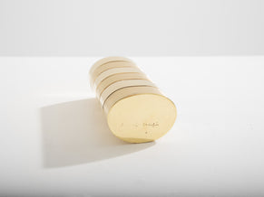 Gabriella Crespi petite boîte laiton brossé et poli signée vers 1970  