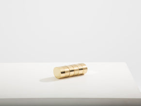 Gabriella Crespi petite boîte laiton brossé et poli signée vers 1970  