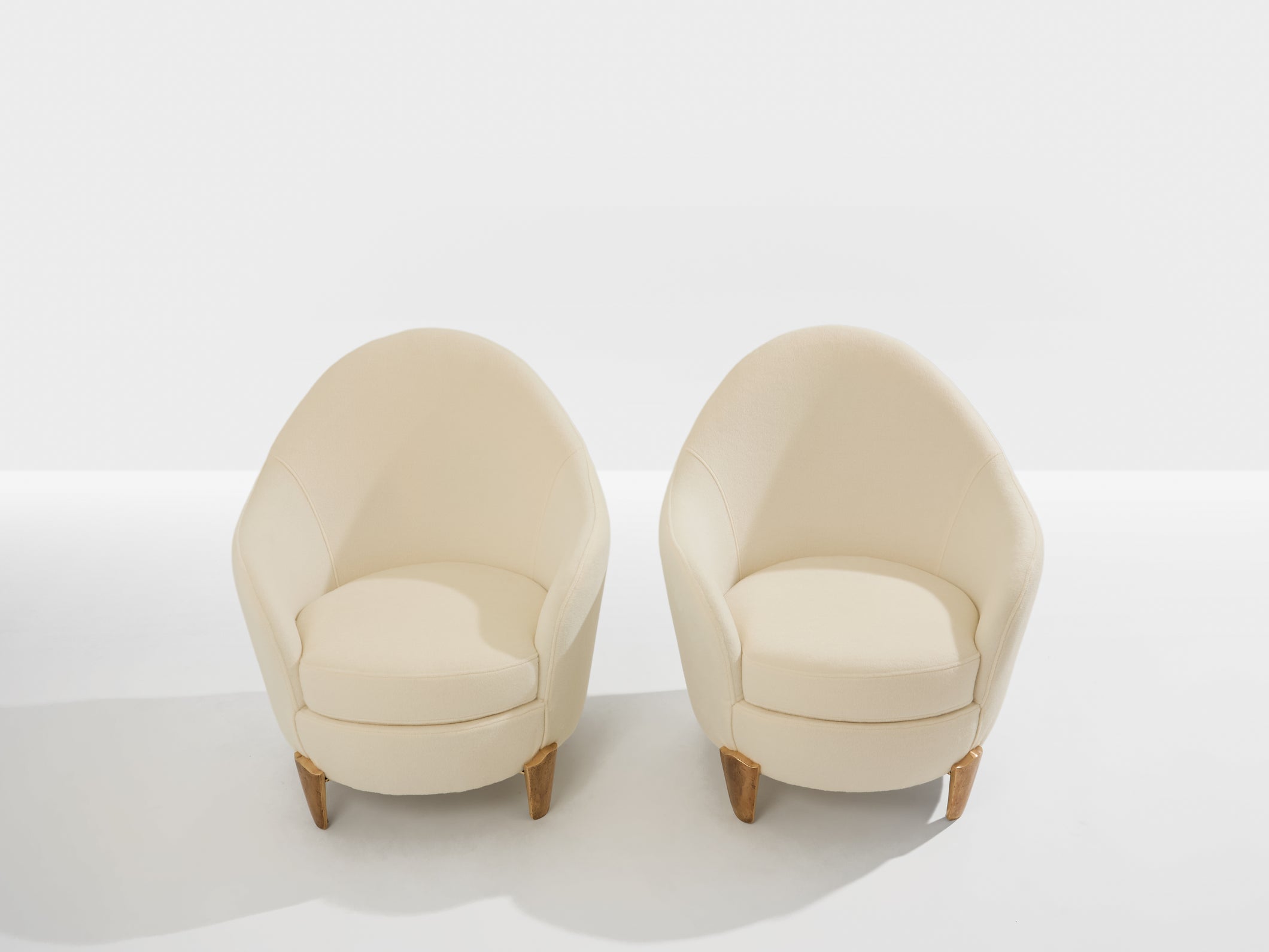 Fauteuils Garouste & Bonetti Koala bronze et alpaga 1995