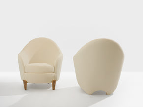Fauteuils Garouste & Bonetti Koala bronze et alpaga 1995