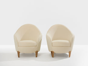 Fauteuils Garouste & Bonetti Koala bronze et alpaga 1995