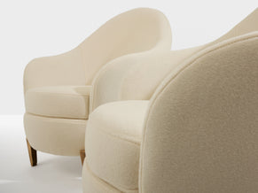 Fauteuils Garouste & Bonetti Koala bronze et alpaga 1995
