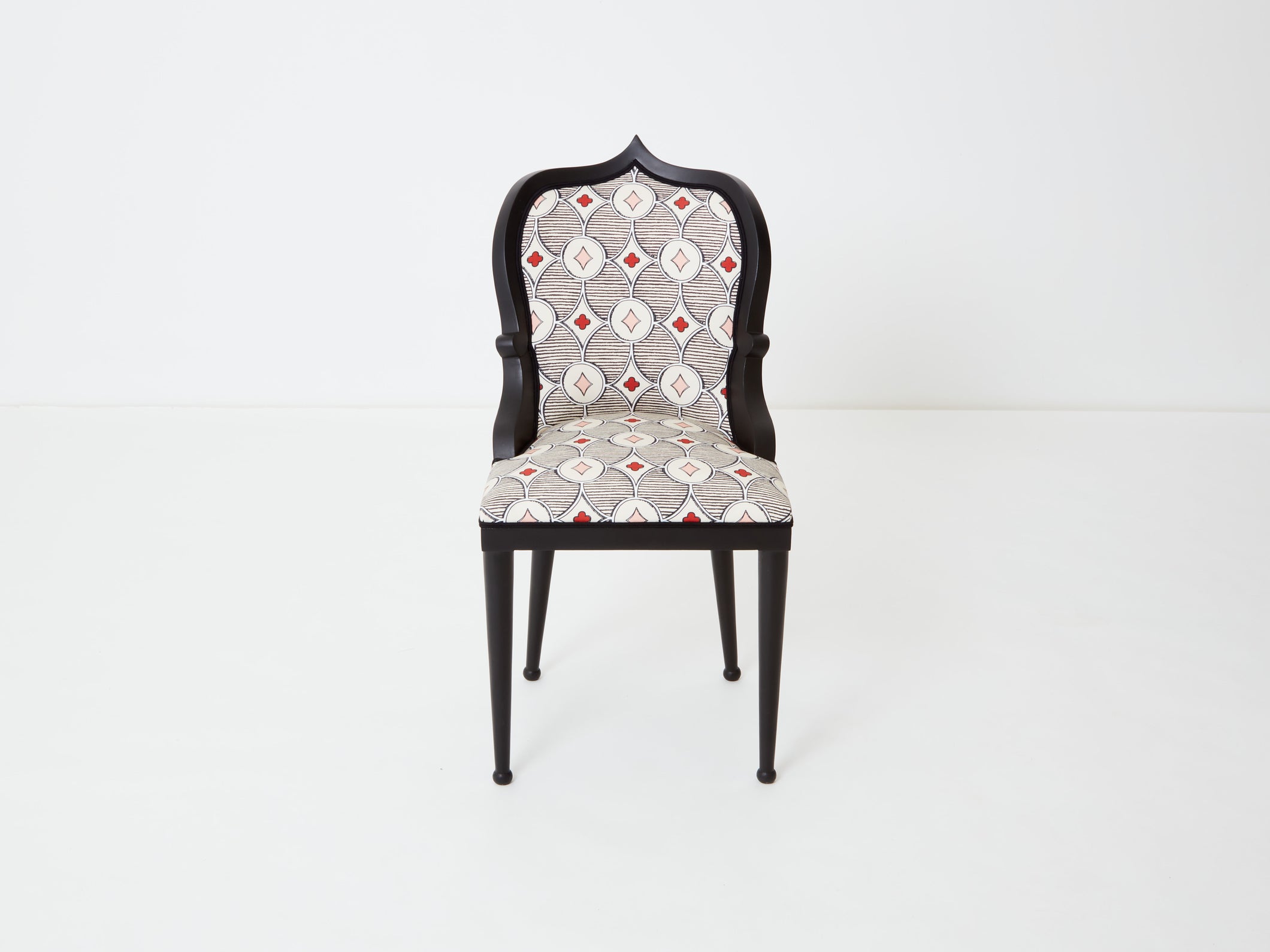 Garouste & Bonetti desk chair Palace Privilege Rubelli fabric 1980