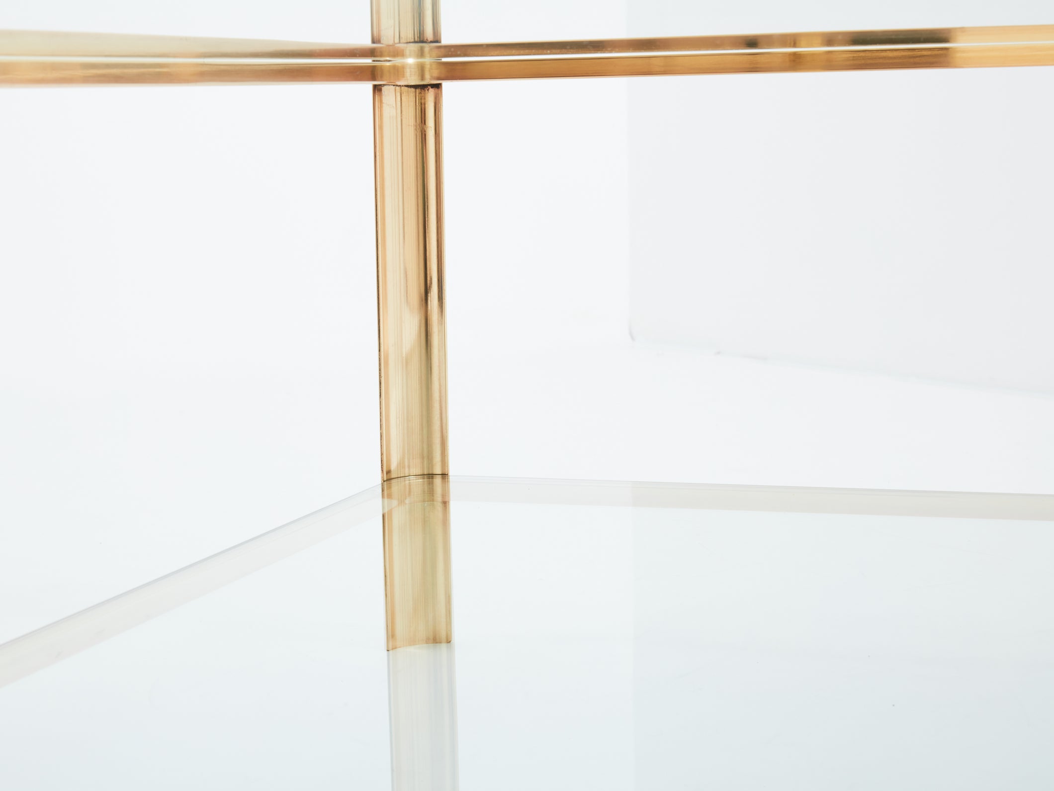 Two-tier Bronze coffee table by J.T. Lepelletier for Broncz 1960s