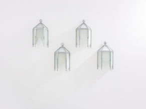 Jean Perzel set of four original cut glass wall lights from 1930s