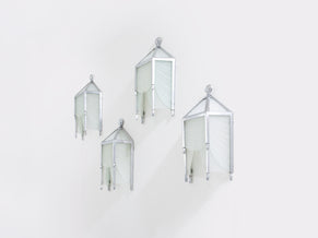 Jean Perzel set of four original cut glass wall lights from 1930s