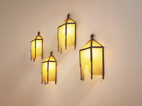 Jean Perzel set of four original cut glass wall lights from 1930s