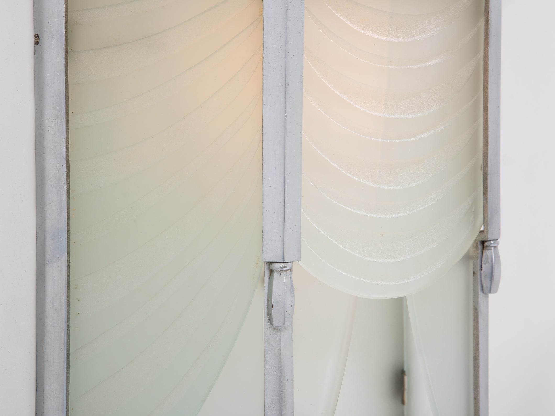 Jean Perzel set of four original cut glass wall lights from 1930s