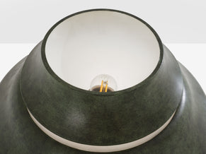 Jean Perzel table lamp nickel and patinated metal 1940s