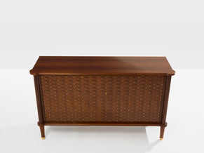 Jules Leleu two doors cabinet rosewood marquetry 1940