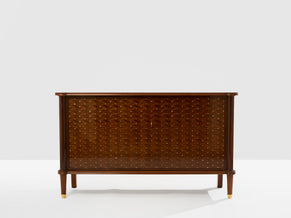 Jules Leleu two doors cabinet rosewood marquetry 1940