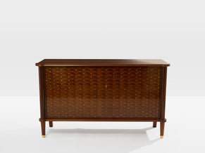 Jules Leleu two doors cabinet rosewood marquetry 1940