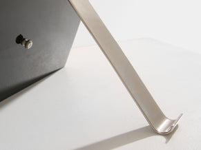 Miroir de table Art Déco métal nickelé verre par La Maison Desny 1930