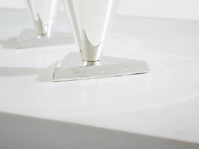 La Maison Desny Art Deco set of 6 silvered metal cocktail cups 1928