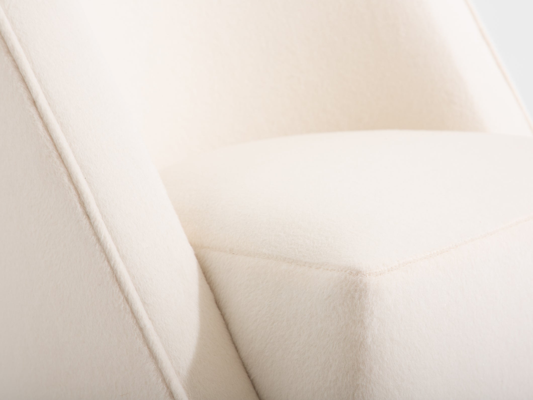 Louis Sognot pair of modernist armchairs walnut white alpaca 1927