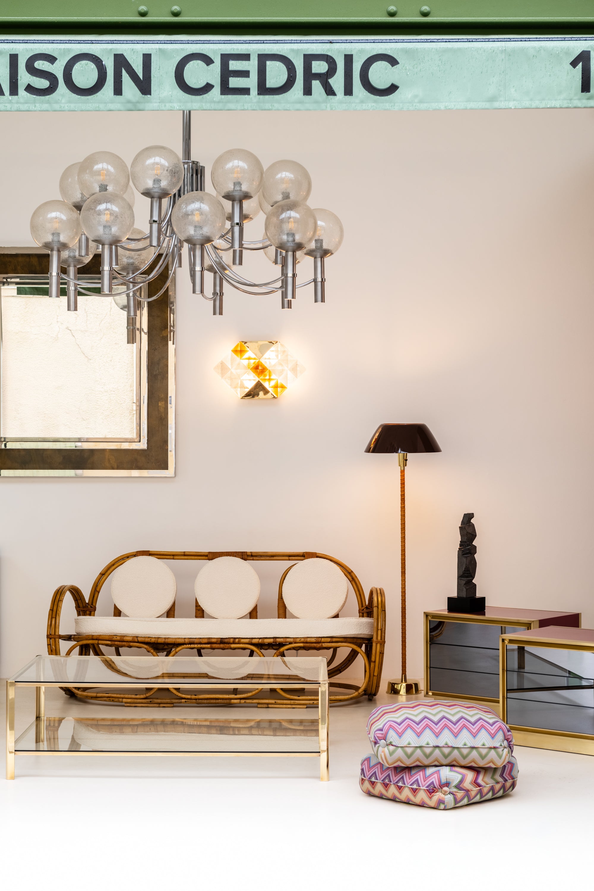 Sébastien Touret sculpture totem brutaliste pierre circa 2010