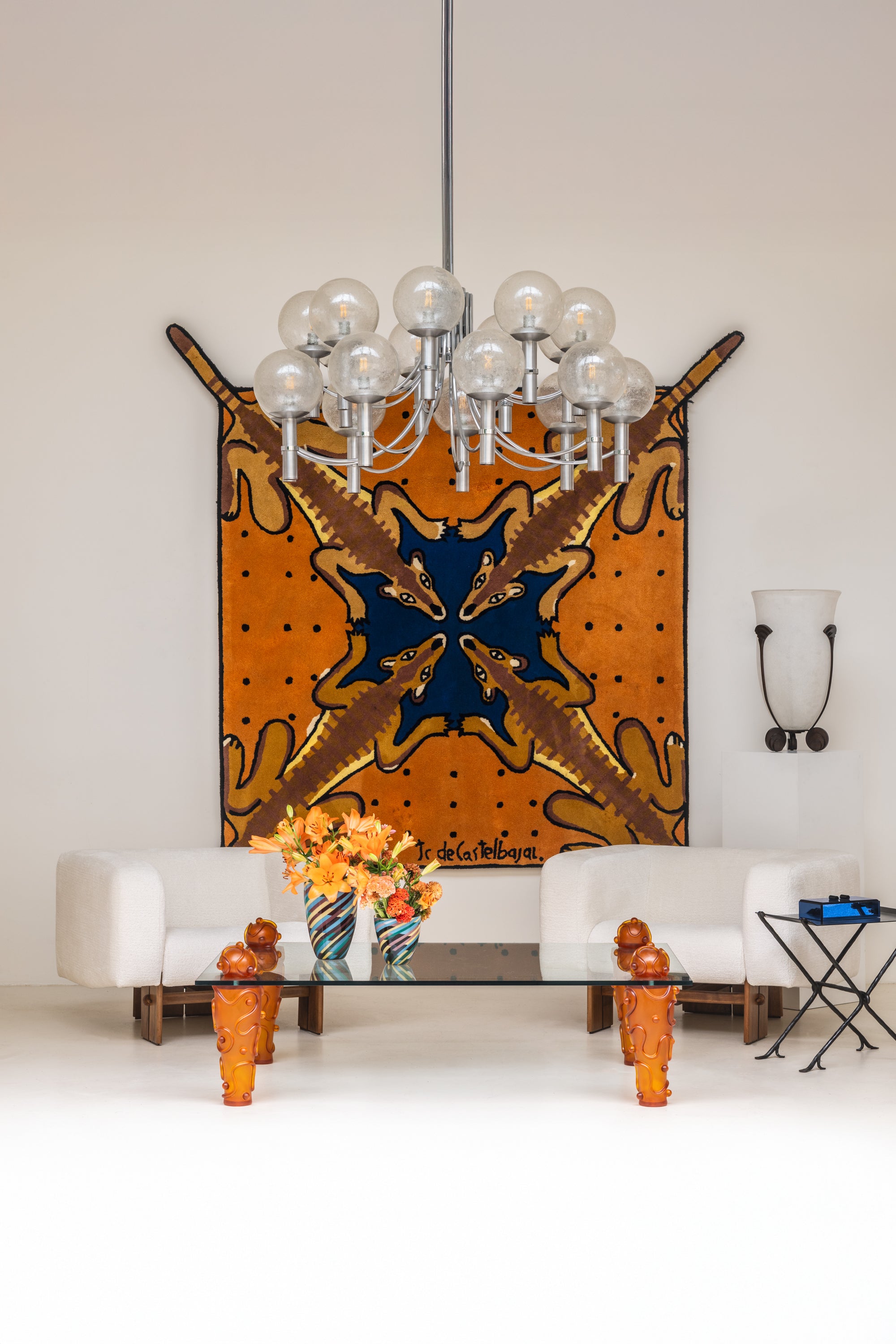 Rare tapis par Jean-Charles de Castelbajac Desert bar 1985