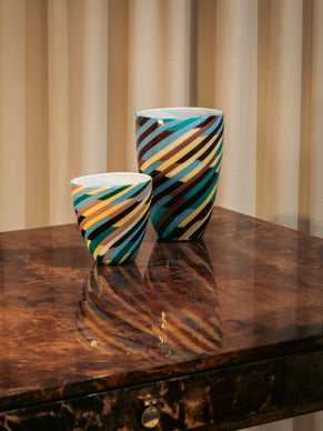 Laura de Santillana for Venini blown glass Klee vase 1984